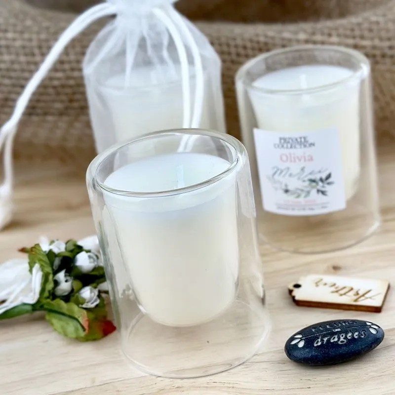 Bougie Double Paroi - Cadeau d'invité MARIAGE