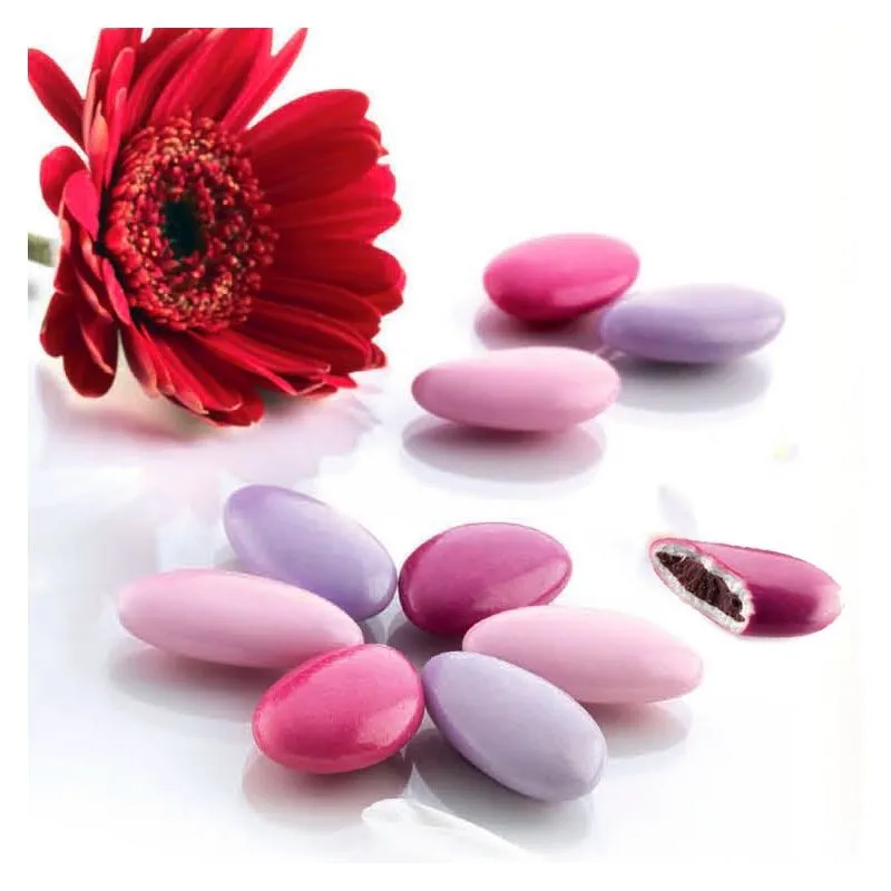 Dragées chocolat 70% thème Rosé - 1kg