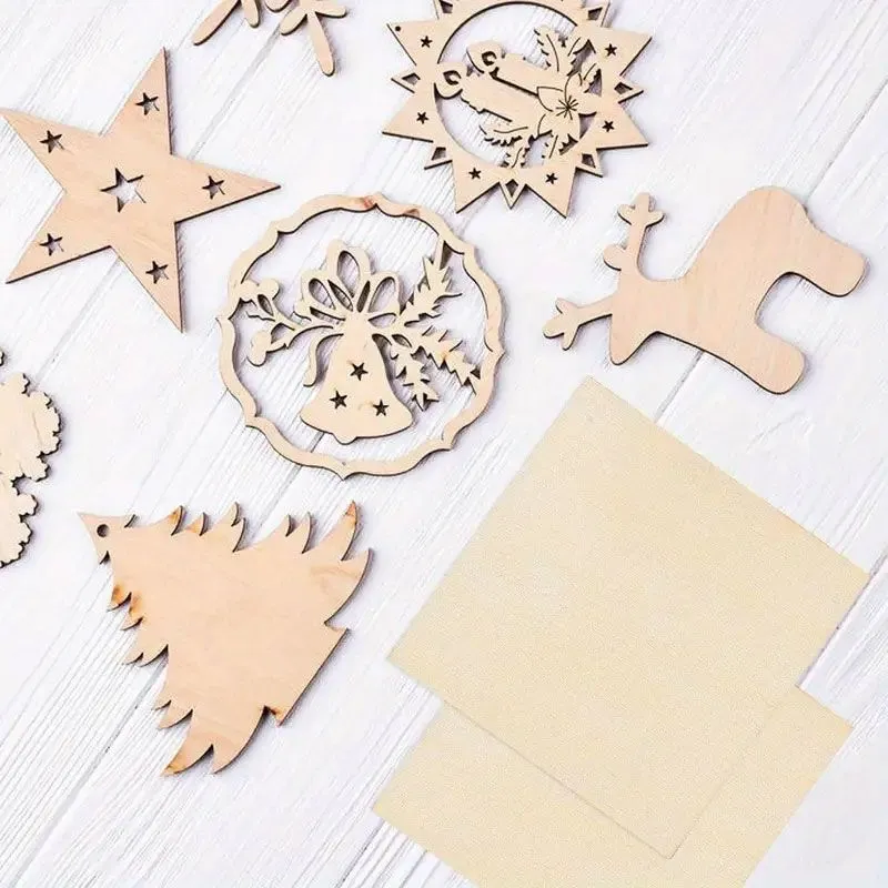 Lot de 6/12/20 Plaques Contreplaqué 10x10 cm 3mm Peuplier