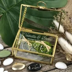 Boite alliances Personnalisée Original - Coffret verre