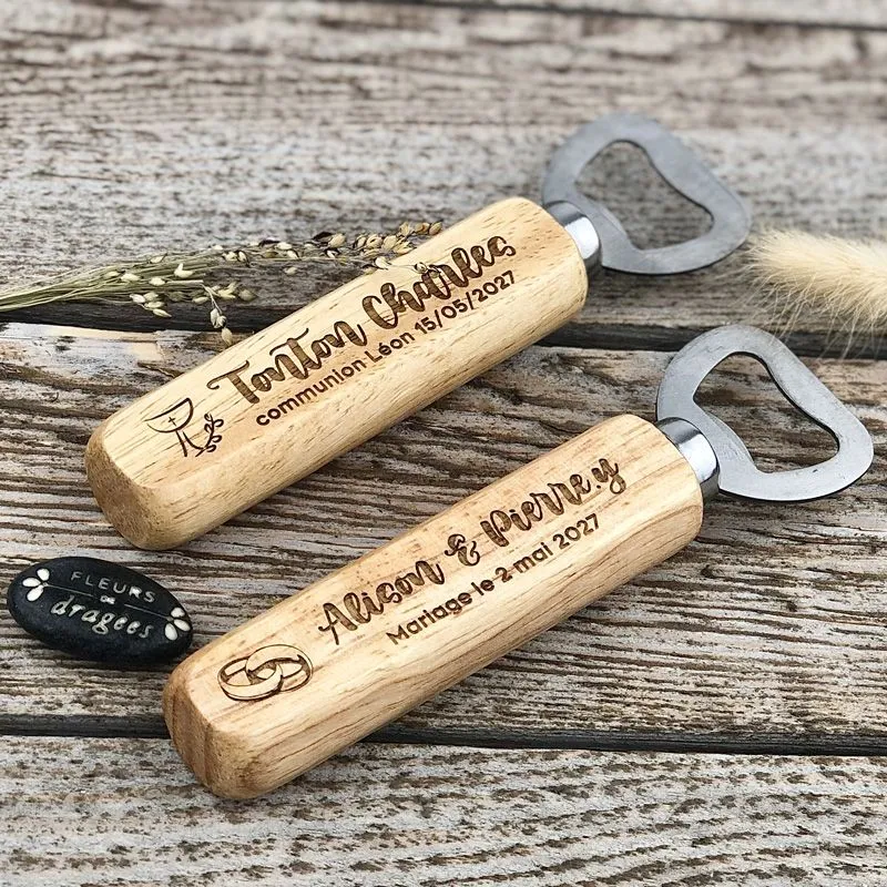 Décapsuleur ouvre bouteille Personnalisé - Cadeau d'invité