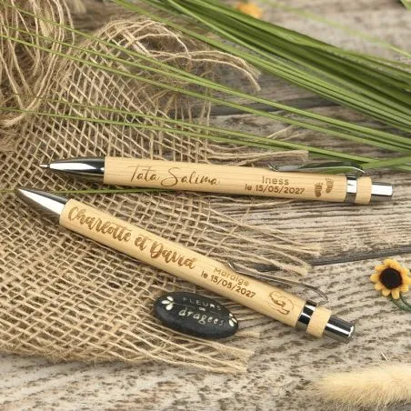 Stylo bois personnalisé mariage Cadeaux d'invité