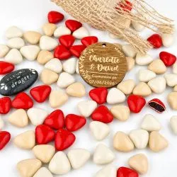 Dragées Coeurs chocolat thème Praliné 500gr