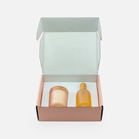 Coffret Cadeau Parrain Marraine Bougie et Spray