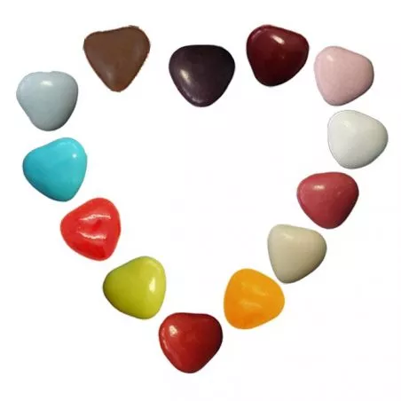 Mini Dragées Coeurs chocolat 250gr Mini Dragées Coeurs chocolat 250gr