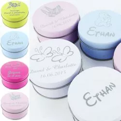 Boîtes à dragées personnalisées Ronde