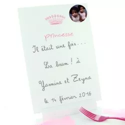 Grand Menu Princesse 30 x 20cm