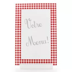 Grand Menu Vichy 30 x 20cm