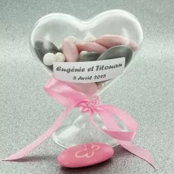 Coeur plexi sur pied (les 3)
