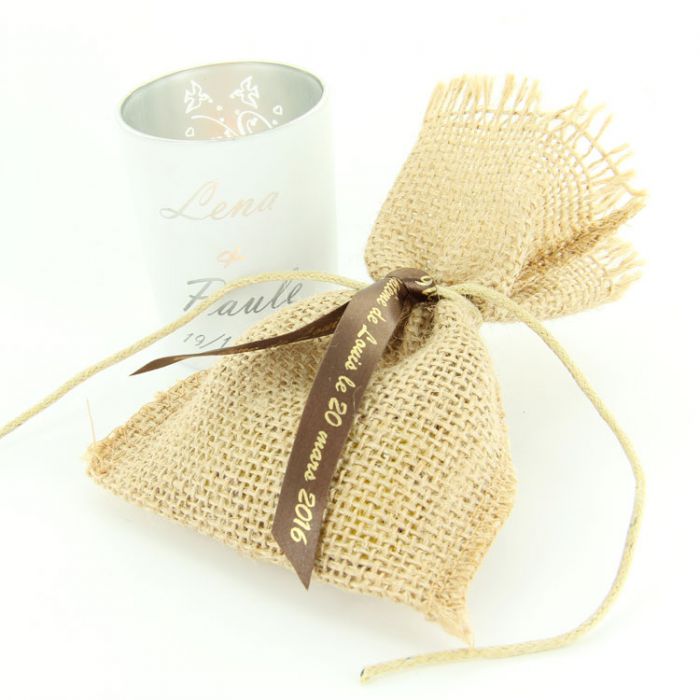 30 Sacs En Jute MEISO Pour Bonbons Et Confettis - Idéal Mariage, Baptême, Communion (Rose)