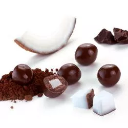 Dragées boule Coco enrobé chocolat