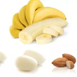 Dragées coeur d'amande Banane