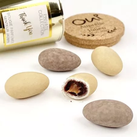 Liquicroc Dragées coulante Caramel au Beurre Salé 1kg mélange Sable et Taupe Liquicroc Dragées coulante Caramel au Beurre Salé 1kg mélange Sable et Taupe