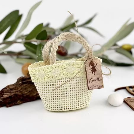 Panier Cabas en Jute - Crème Panier Cabas en Jute - Crème
