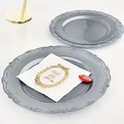 Creative Converting Perfect Poinsettia Ensemble de vaisselle jetable pour  fête | Assiettes à dîner et à dessert, serviettes de table et nappe 