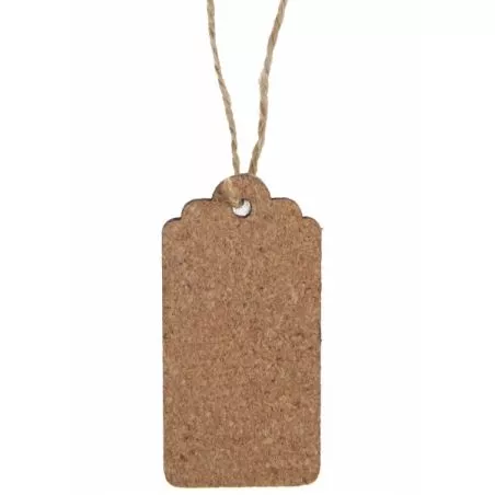 Étiquettes rectangle en liège (lot de 6) Étiquettes rectangle en liège (lot de 6)