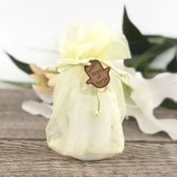 12 Sachets Organza - or