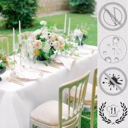 Nappe de table anti-tache pour mariage - la nappe parfaite pour votre  journée spéciale