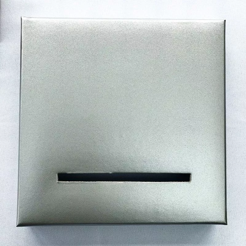 Couvercle une transparent cuir argent