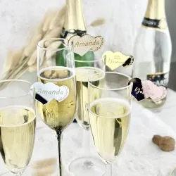 Marque Verre personnalisé Champêtre - Cœur